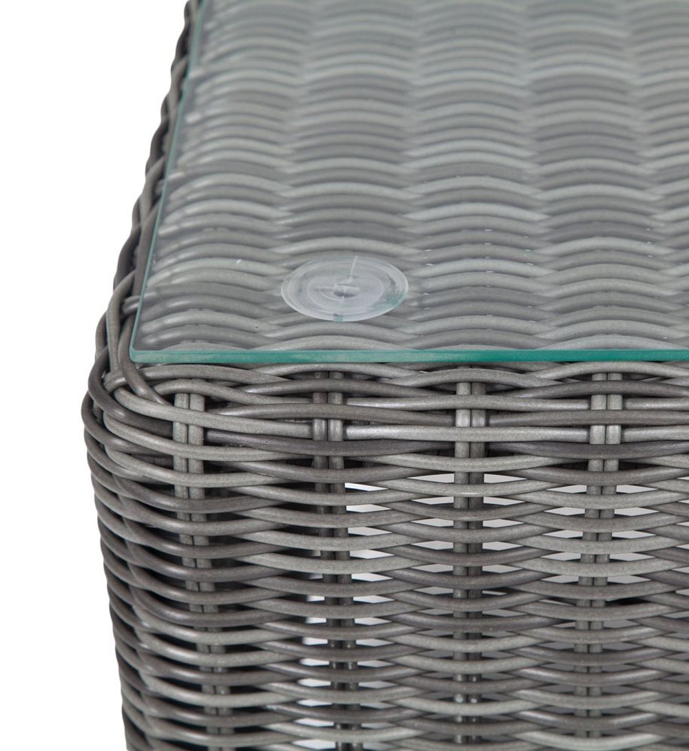 Кон Панна, стол кофейный коричневый/соломенный/бежевый/графит, искусственный ротанг