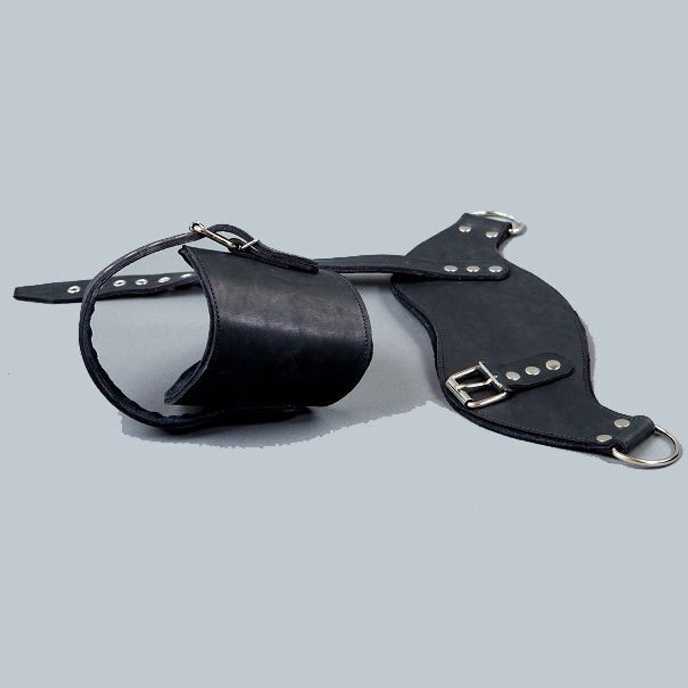 Кожаные поножи для подвешивания (Цвет: черный)