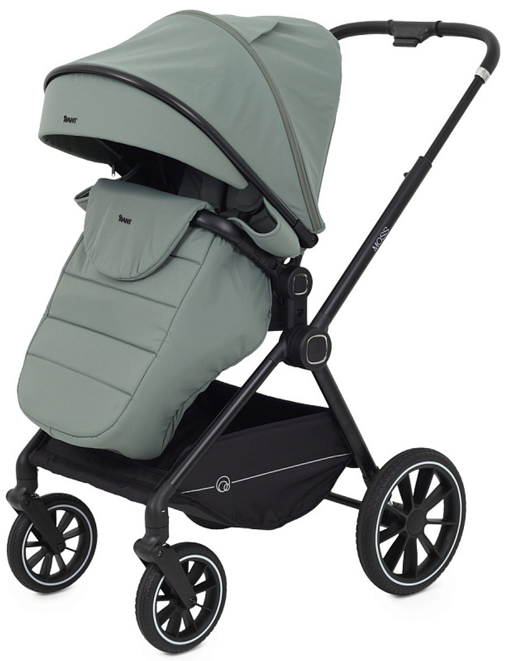 Детская коляска Rant Moss 3 в 1 с автокреслом Rant Cruise Black Green