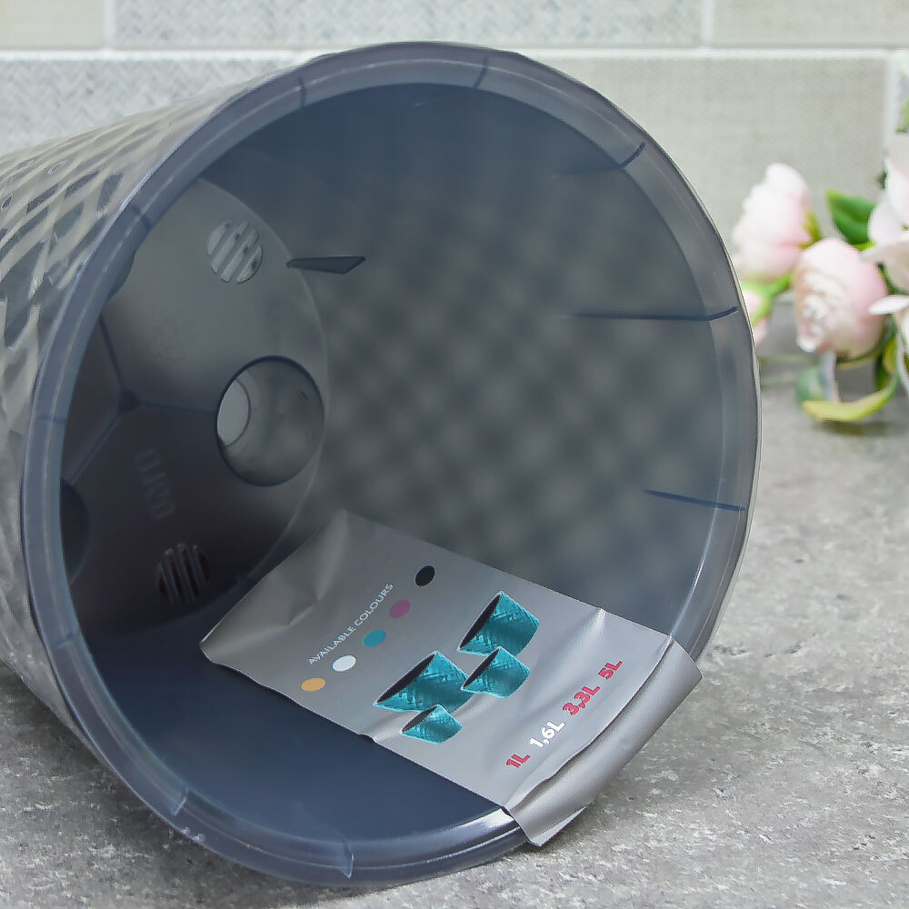 Горшок цветочный Manhattan Orchid 1,6л D160мм c дренажной вставкой, ночная река