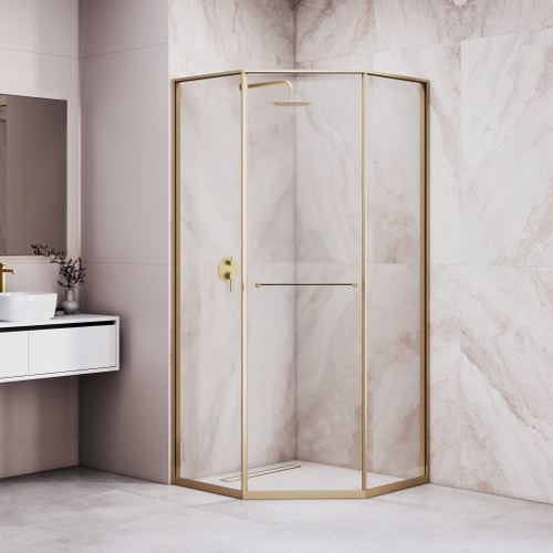 Душевой уголок RGW SV-82Gb "R" (Прозрачное, 1000x1000)