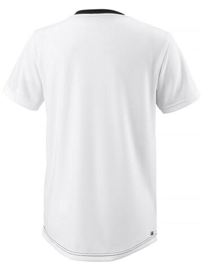 Футболка для мальчика теннисная Wilson Team II Angle Crew B - black