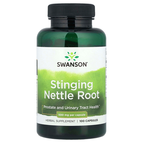 Swanson, Корень крапивы двудомной, 500 мг, 100 капсул