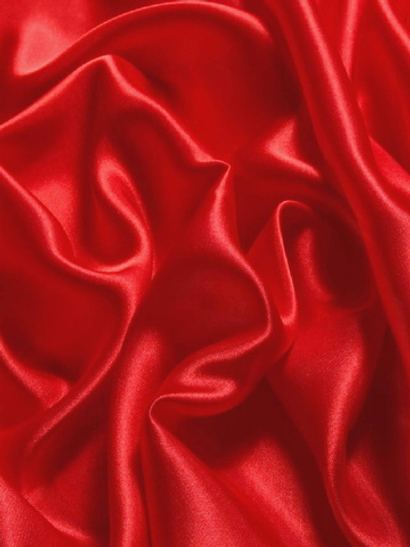 Атлас, красный, плотный, глянцевый Скарлет
