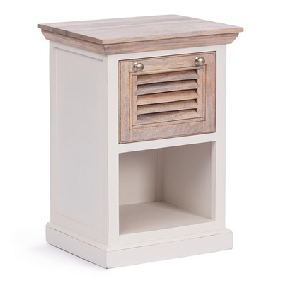 Тумба Secret De Maison RIVIERA ( mod.NSD-001) дерево манго, 50x40x70 см, Antique white/white wash