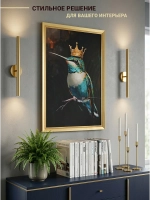 Картина в рамена стену на холсте "Колибри" 45×65 см