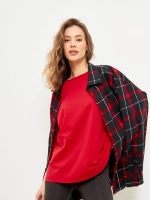 Лонгслив оверсайз с рукавом 3/4