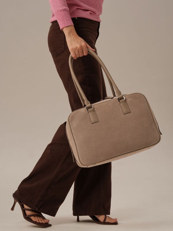 Замшевая сумка DBR Dominique 31389 ваниль