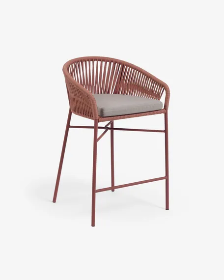 Полубарный стул Yanet терракотовый