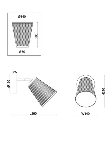 Настенный светильник (бра) Freya FR5260WL-01BS