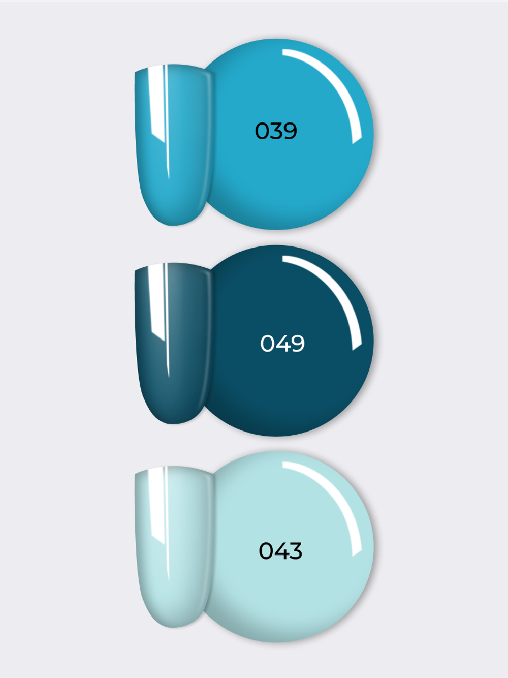 NR Solid Gel Mix Твердые гель-лаки Palette 11 (340, 106, 335), 3х5г