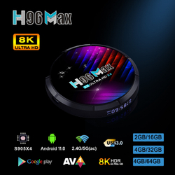 Приставка H96max X4, 4ГБ+32ГБ, 8K, Android TV