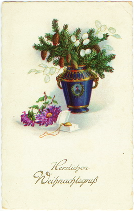 Почтовая открытка "Счастливого Рождества" Германия