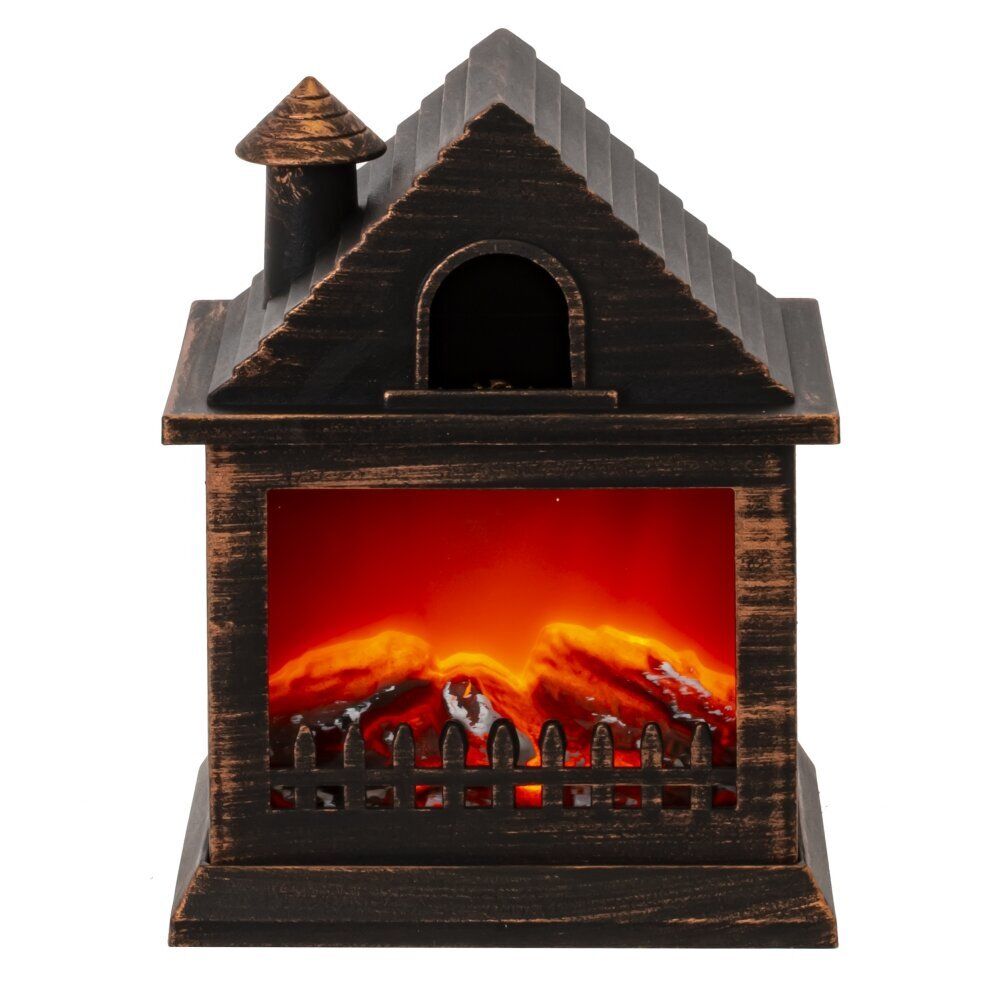 GAEM Изделие декоративное "Камин", L14,5 W12 H19 см, (подсветка, USB, 3xАА не прилаг.)