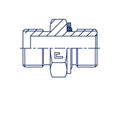 Штуцер FH BSP 1.1/2 - BSP 1.1/2 (o-ring)