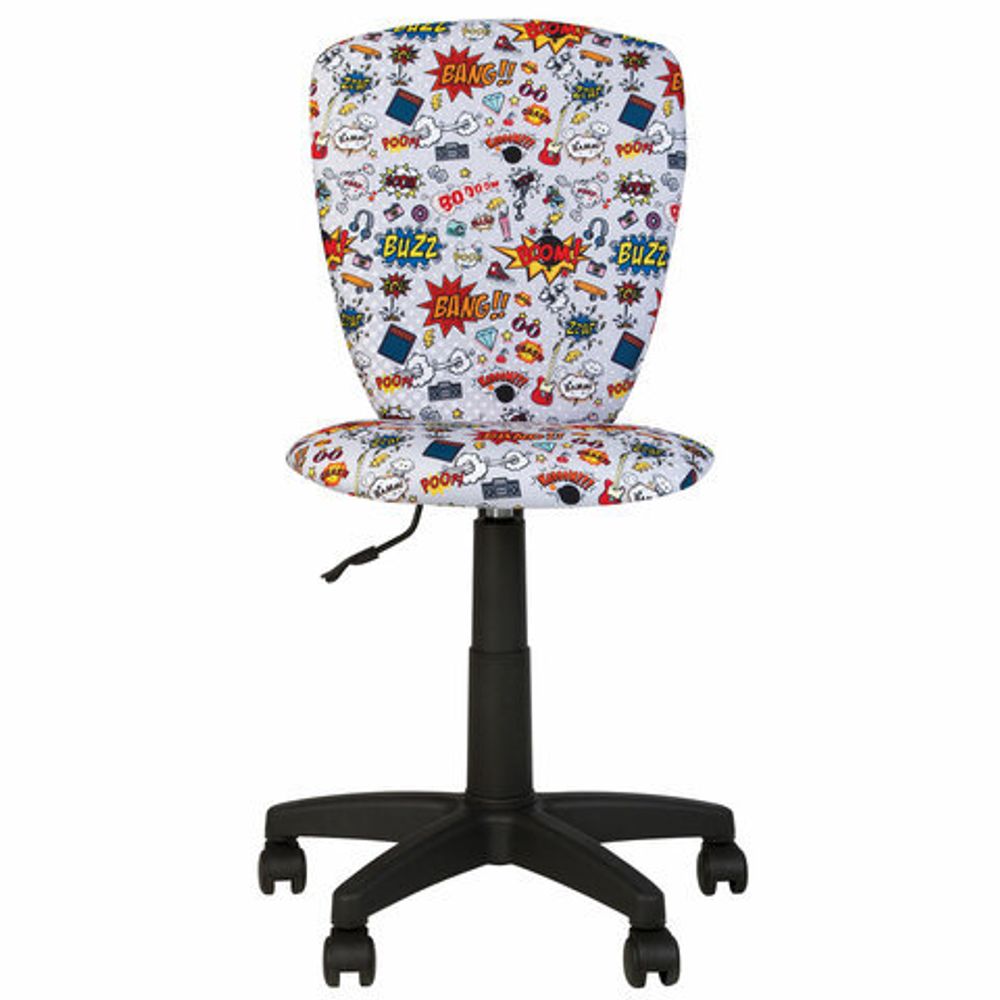 Кресло детское "POLLY GTS" без подлокотников, серое с рисунком