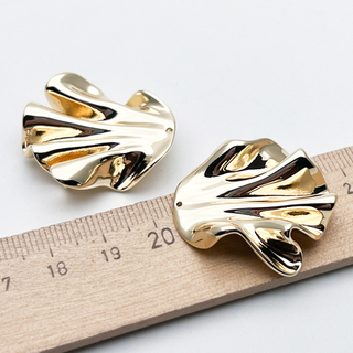 Подвеска Шелк (большая!), цвет золото, размер 30*30 мм, цена за 1 шт