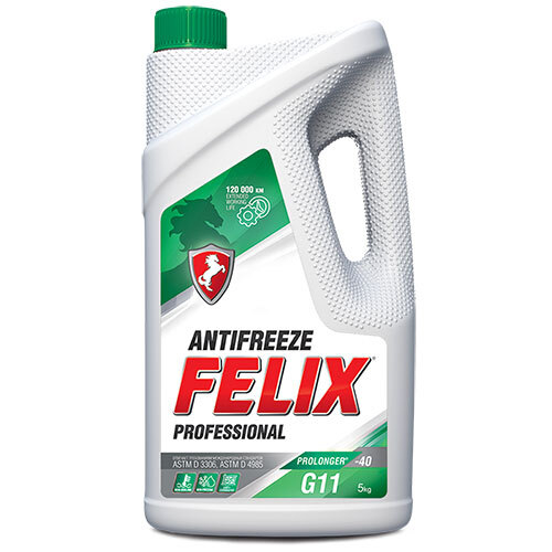 Жидкость охлаждающая зеленая FELIX "Prolonger G11", -40 * 3 кг