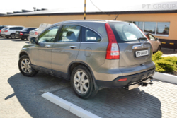 Фаркоп с унив. электрикой, съемный квадрат с НЕРЖ накладкой HONDA CR-V 2007-2012 (паспорт и сертификат) ПТ ГРУПП.CRV-07-991124.00