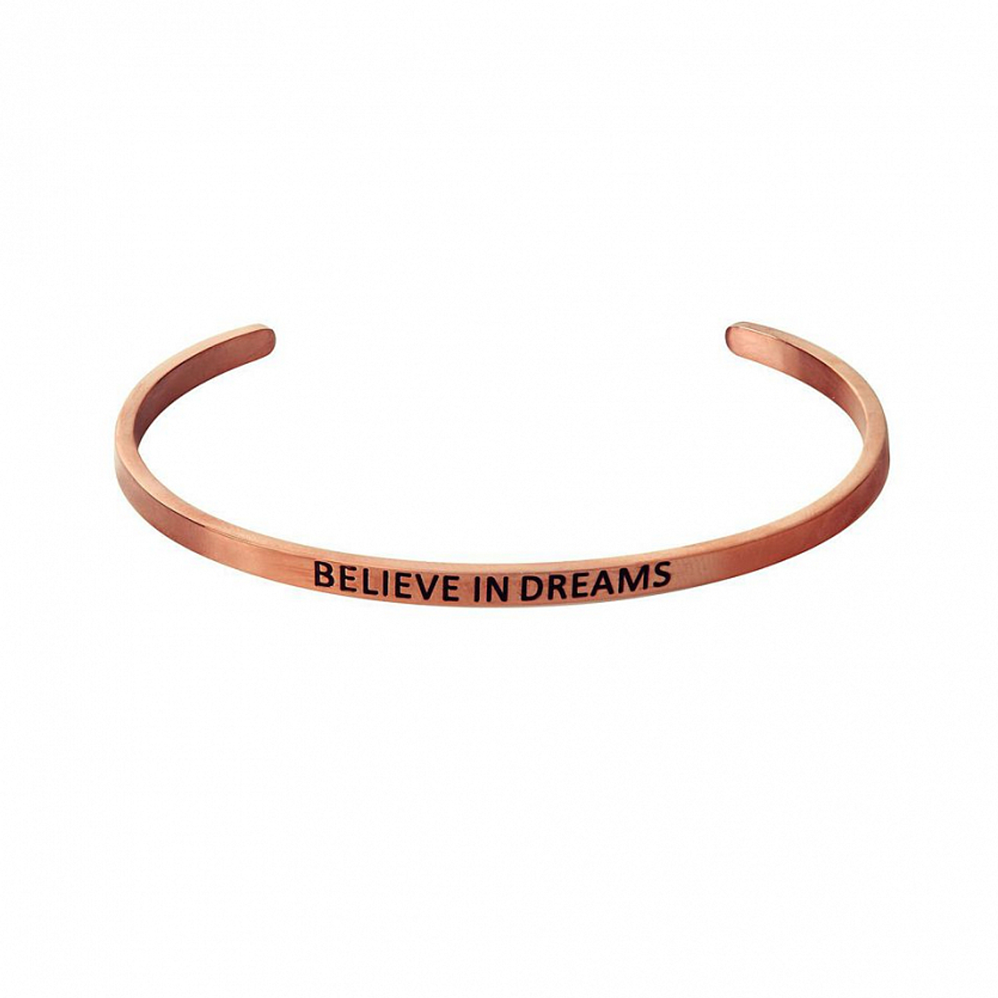 Браслет Believe in Dreams, розовая позолота