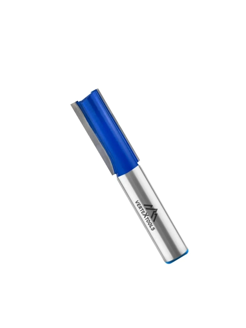 ФРЕЗА ПАЗОВАЯ ПРЯМАЯ С ДВОЙНЫМ ЛЕЗВИЕМ ХВОСТОВИК - 8мм, D-10мм, H-20мм, L-57мм