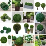 Искусственное растение шар «Самшит» темно-зеленый D-53см Ultramarine