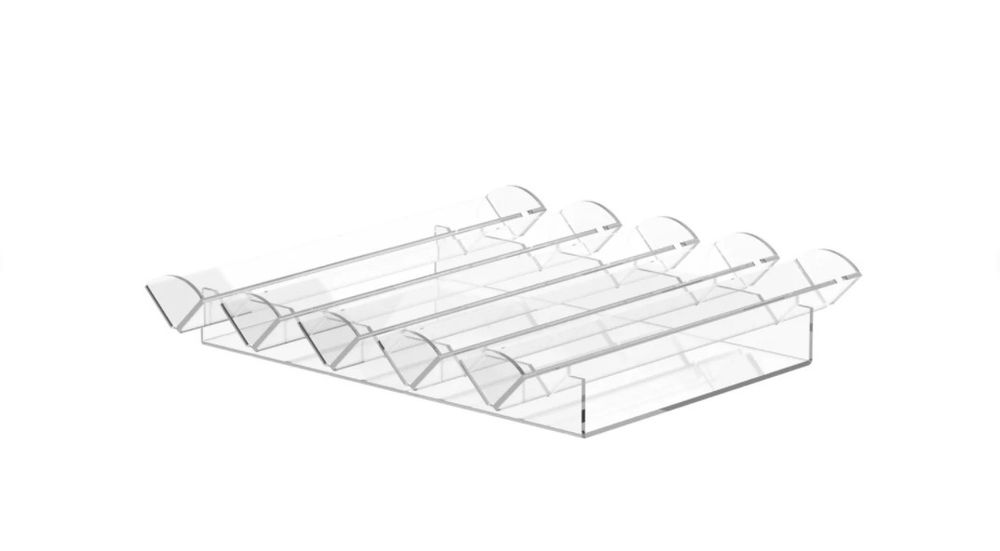 Подставка для макарун на 5 рядов , 295х300мм , прозрачное оргстекло
