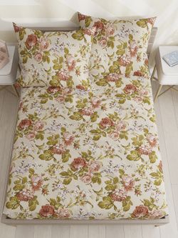 Постельное белье сатин Milky Garden "Винтаж" 1,5-сп Наволочка 70х70 см 1 шт Простынь на резинке 90x200 см Пододеяльник 145x215 см