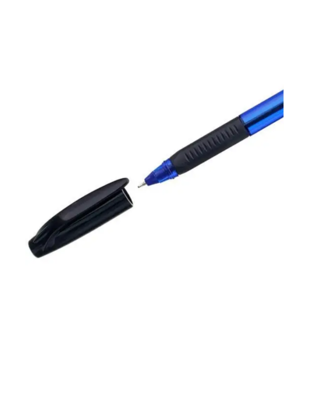 Ручка Cello TRIMATE GRIP одноразовая 0.7мм треугольная резиновая манжета, желтый корпус синяя TRIG-31B