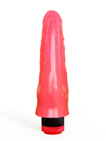 Двойной анально-вагинальный вибромассажёр с лепестками - 17 см. (Цвет: розовый)