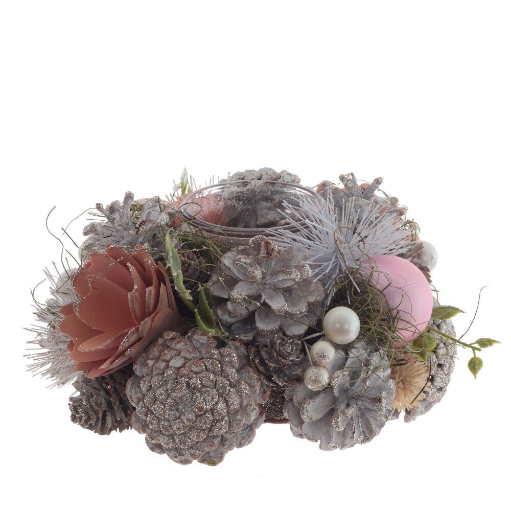 GAEM Подсвечник "Новогодняя композиция", L18 W18 H9 см