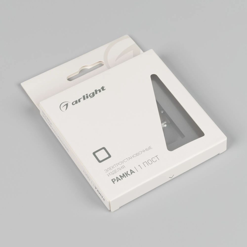 Рамка пластиковая FRM-PERIO-PL-1-GR (Arlight, -) 049690