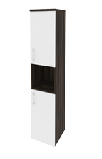 Шкаф-пенал с 2 комплектами дверей и нишей Onix