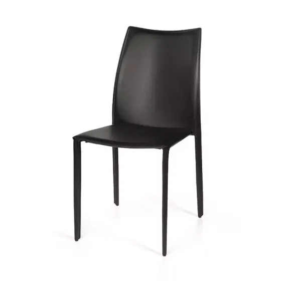 Стул Rolf черная кожа
