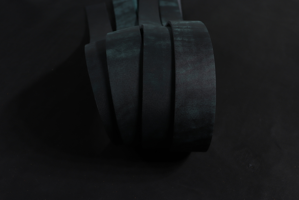 Ременная заготовка хаки лофт гладкая