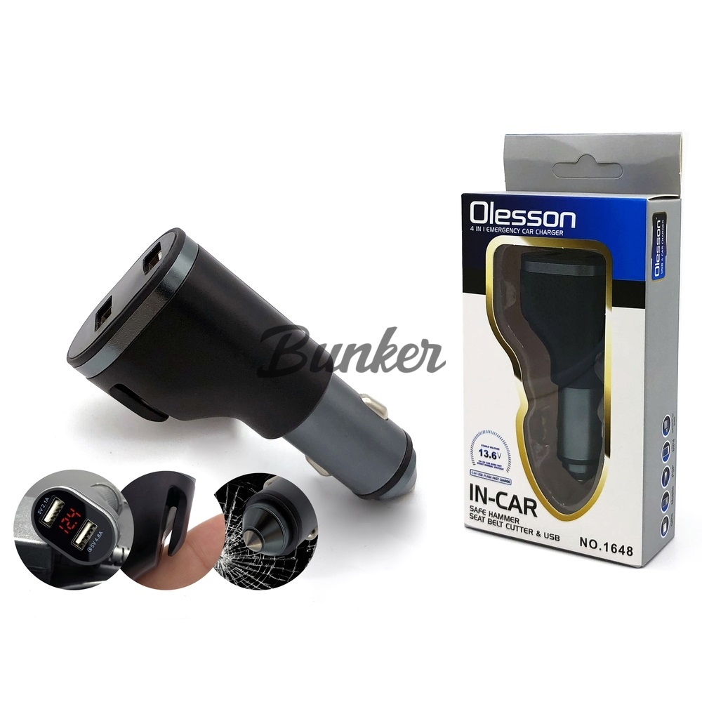 АЗУ 2-USB 2.1A+4.8A Olesson 1648, чёрный