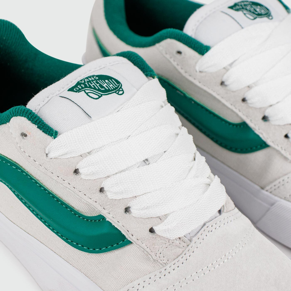 Кеды Vans Knu Skool Light Grey / Green Wmns