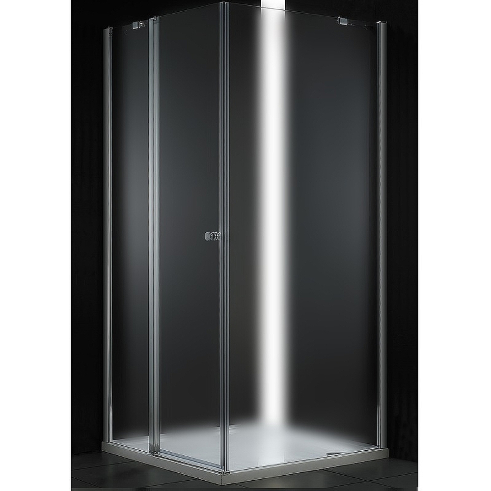 Душевой уголок Cezares Elena 100x100 L ELENA-W-A-12-100-P-Cr-L профиль Хром стекло рифленое