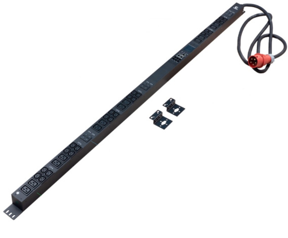 Блок розеток Cabeus SMART-PDU-32-3P-24C13-12C19-I309-M