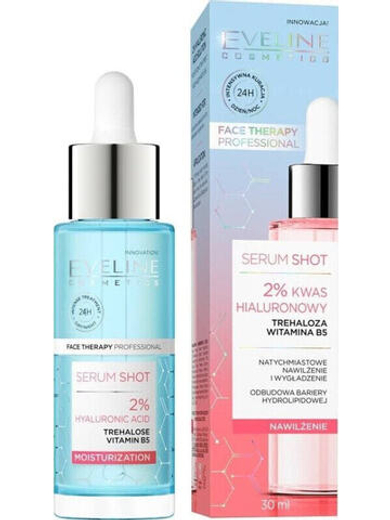 Eveline Eveline Face Therapy Professional Serum Shot Kuracja nawilżająca - 2% Kwas Hialuronowy 30ml