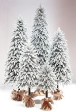 Заснеженная елка на ножке «Иветта» (Литая хвоя) 110 см / 1,1 м