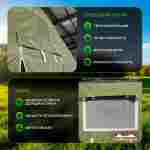 Пневмокаркасная всесезонная палатка «Комфорт» 5×3×2,5 м — из ПВХ, зелёная