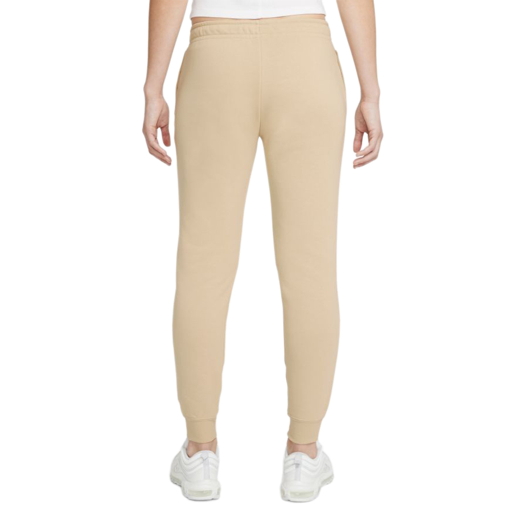 Женские теннисные брюки Nike NSW Essential Pant Regular Fleece W - rattan/white