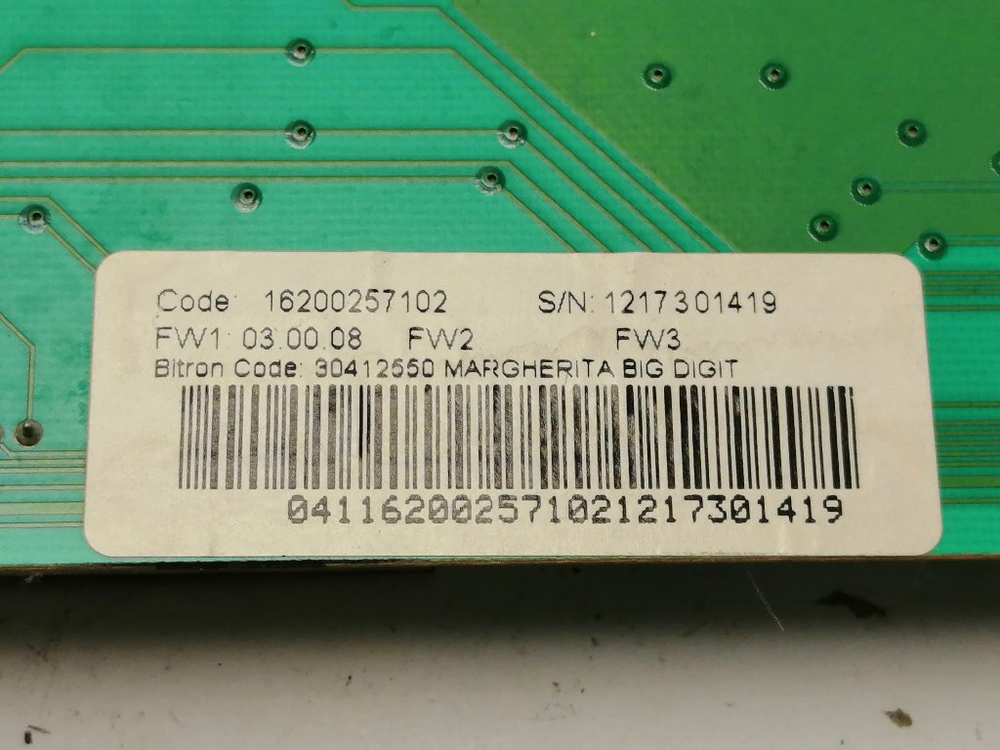 WMSG608 кт105 Модуль индикации для стиральной машины Hotpoint-Ariston 1600257102 б/у