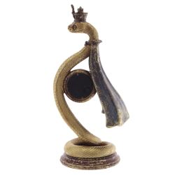 GAEM Фигурка декоративная с часами"Змея" (LR44х1 н/п), L11 W9 H24 см