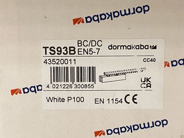 dormakaba (ex. DORMA) TS93 B EN5-7 корпус доводчика для работы со скользящим каналом. Цвет: серебристый (анодированный алюминий)