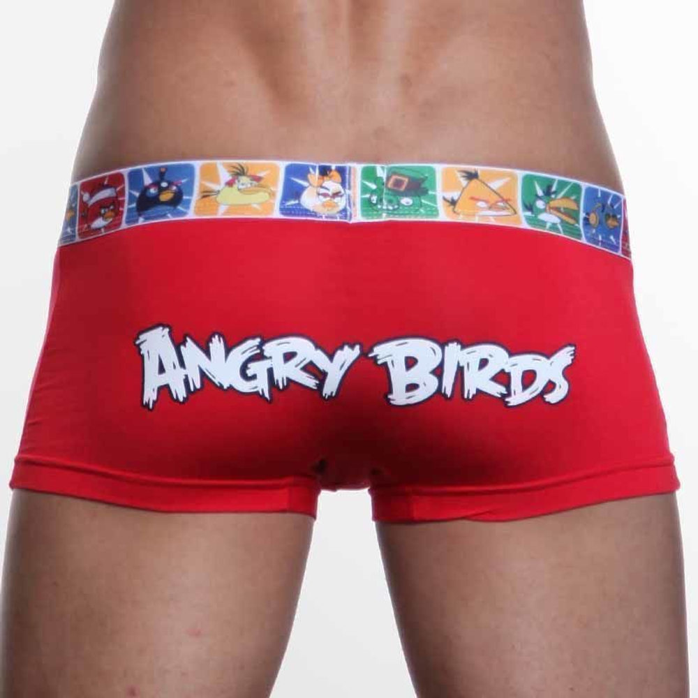 Мужские трусы хипсы красные Angry Birds Red