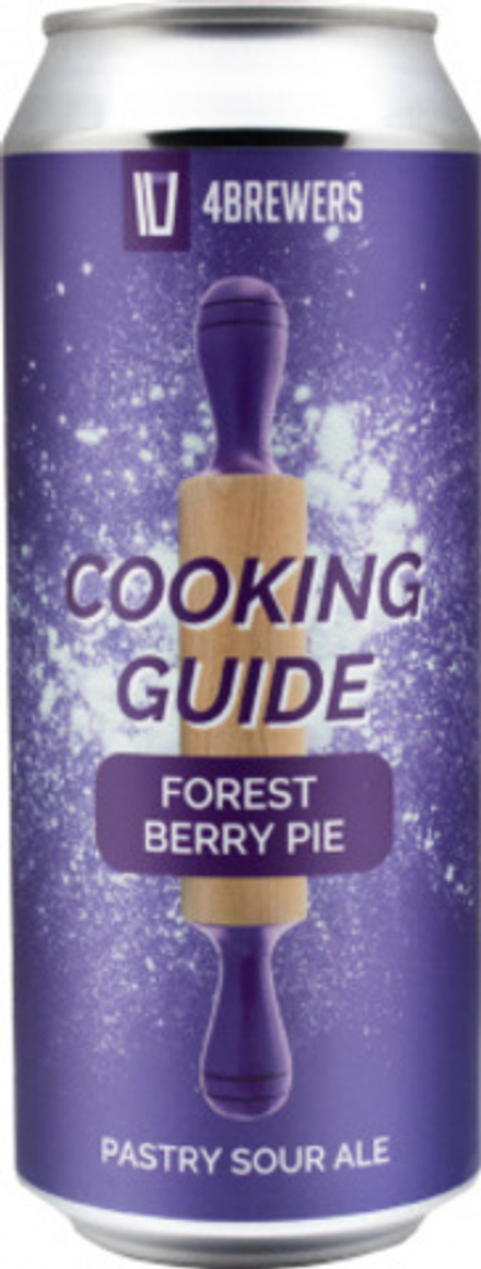 Пиво Четыре Пивовара Кукинг Гид Форест Берри Пай / 4 Brewers Cooking Guide Forest Berry Pie 0.5 - банка