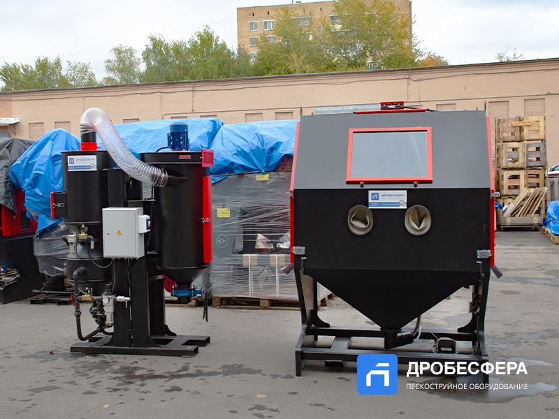 Пескоструйная камера PST КСО-135-Н-ФВР-М с боковой загрузкой