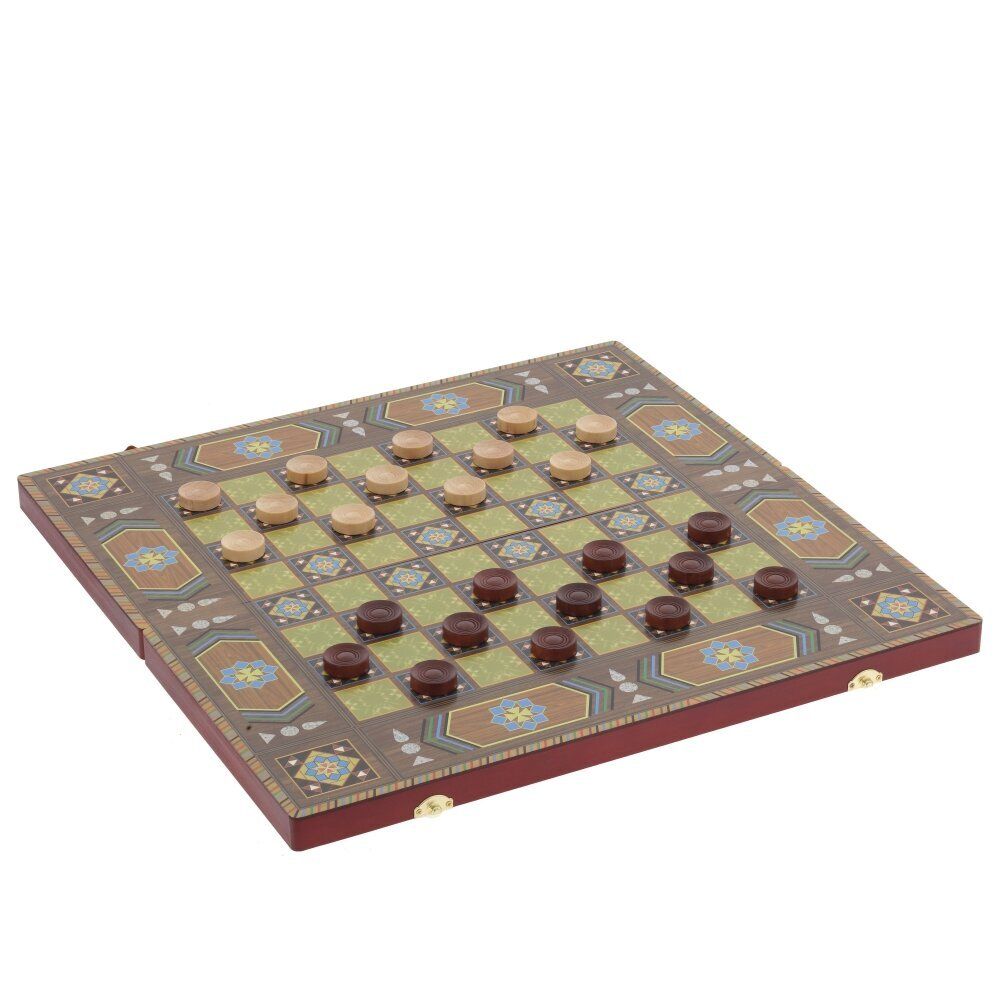 GAEM Игра настольная 3 в 1 (нарды, шахматы, шашки), L49 W24,5 H5 см